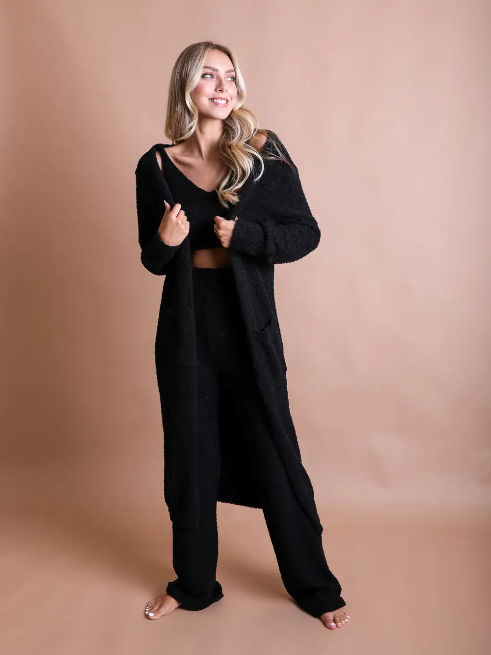 Boucle Cardigan | Black