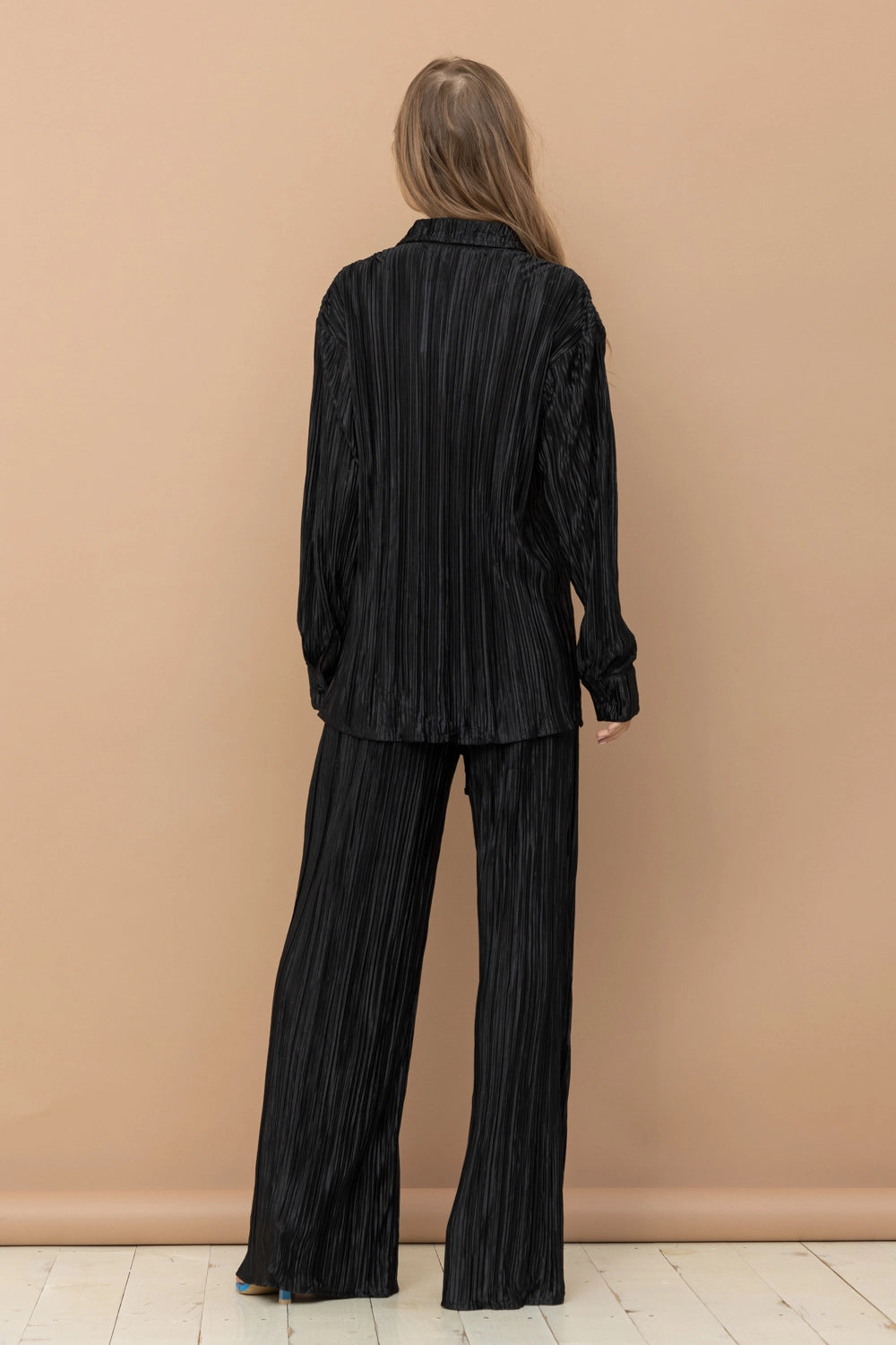 Pleated Set | Black